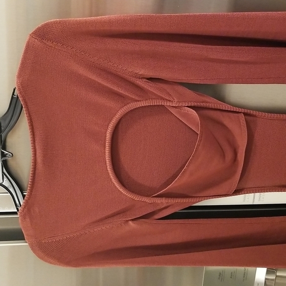 💕CULT GAIA💕 Carla Knit Dress ~ Full Length Gown Cut-Outs Ember Small NWT - Picture 12 of 16